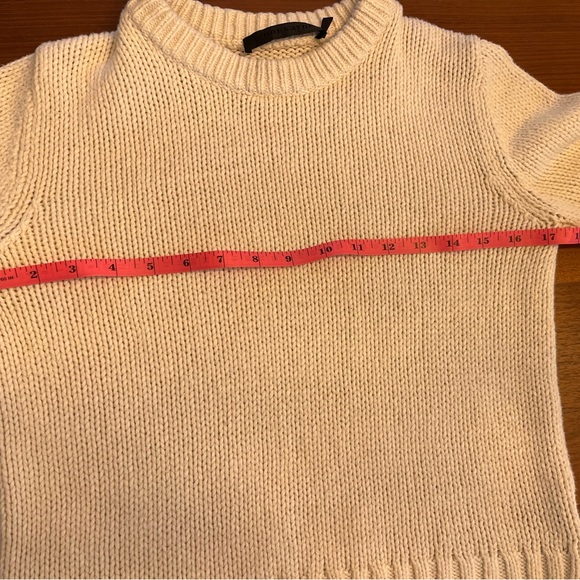 JENNI KAYNE | Classic Crewneck Sweater XS Ivory - Picture 3 of 12